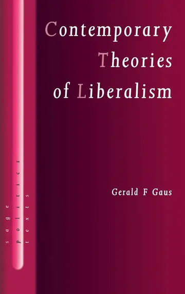 Cover of Contemporary Theories of Liberalism