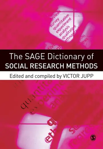 Cover of The SAGE Dictionary of Social Research Methods