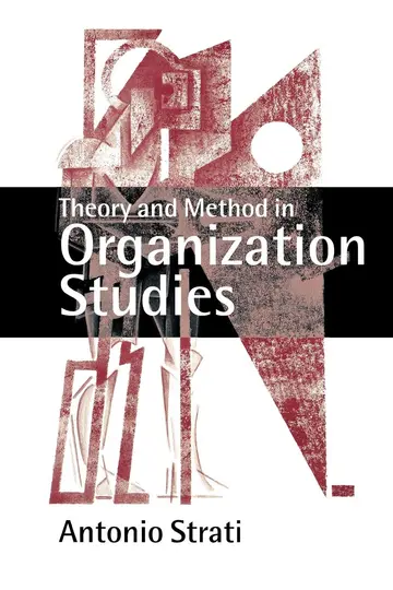Cover of Theory and Method in Organization Studies