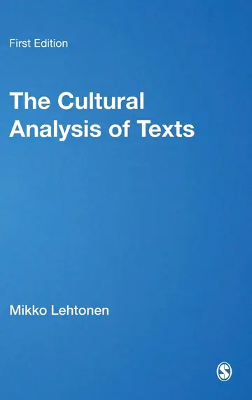 Cover of The Cultural Analysis of Texts