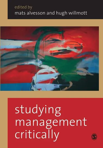 Cover of Studying Management Critically