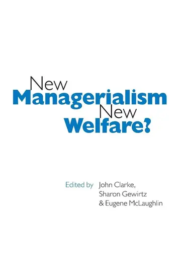 Cover of New Managerialism, New Welfare?