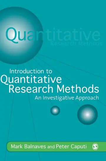 Cover of Introduction to Quantitative Research Methods