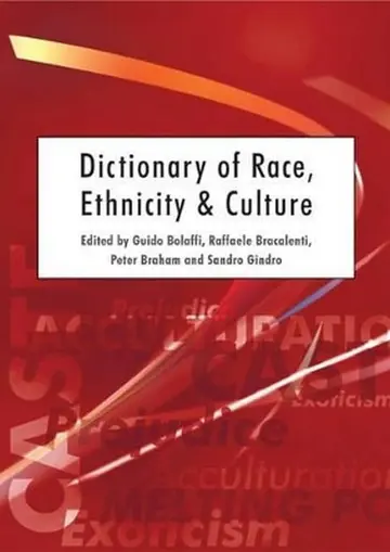 Cover of Dictionary of Race, Ethnicity and Culture