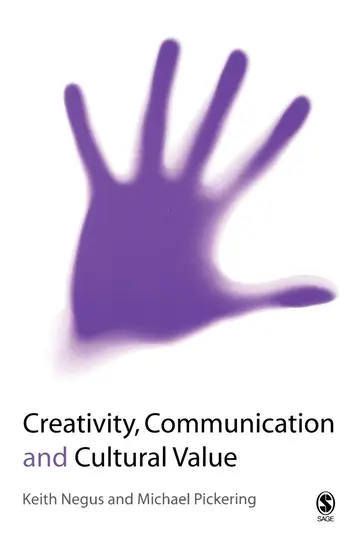 Cover of Creativity, Communication and Cultural Value