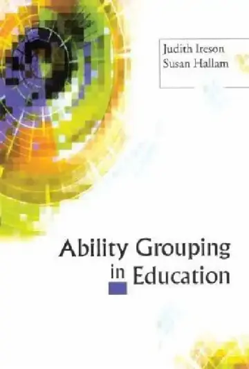 Cover of Ability Grouping in Education