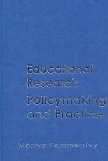 Cover of Educational Research, Policymaking and Practice