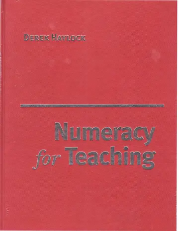 Cover of Numeracy for Teaching