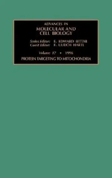 Cover of Protein Targeting to Mitochondria