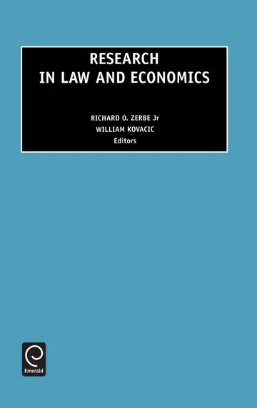 Cover of Research in Law and Economics