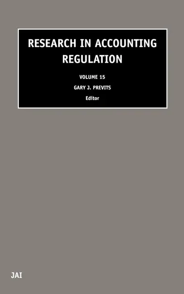 Cover of Research in Accounting Regulation, 2002