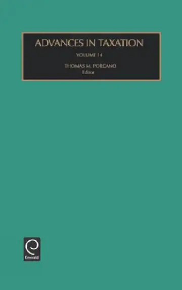 Cover of Advances in Taxation