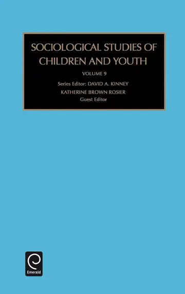 Cover of Sociological Studies of Children and Youth