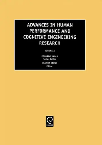 Cover of Advances in Human Performance and Cognitive Engineering Research