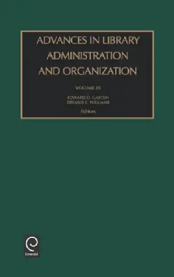Cover of Advances in Library Administration and Organization