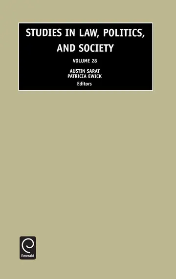 Cover of Studies in Law, Politics and Society