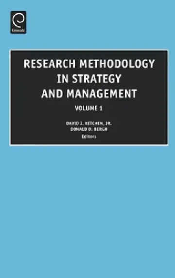 Cover of Research Methodology in Strategy and Management