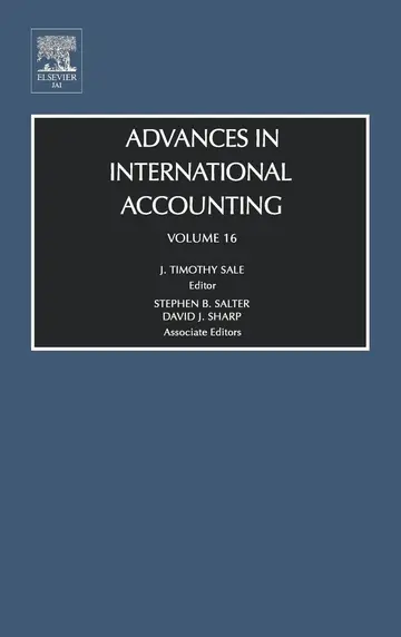 Cover of Advances in International Accounting