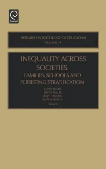 Cover of Inequality Across Societies