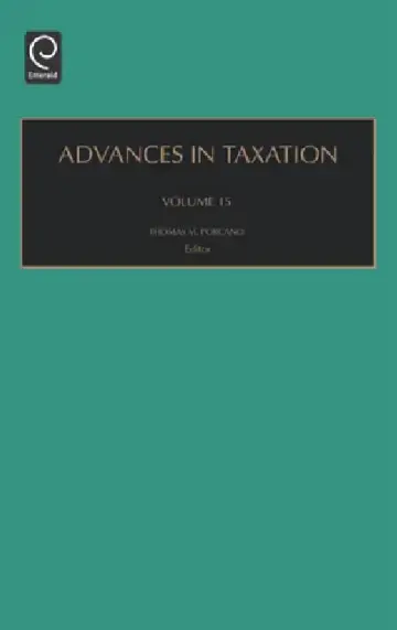 Cover of Advances in Taxation