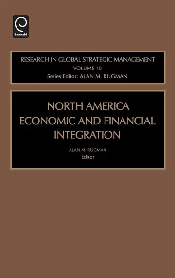 Cover of North American Economic and Financial Integration