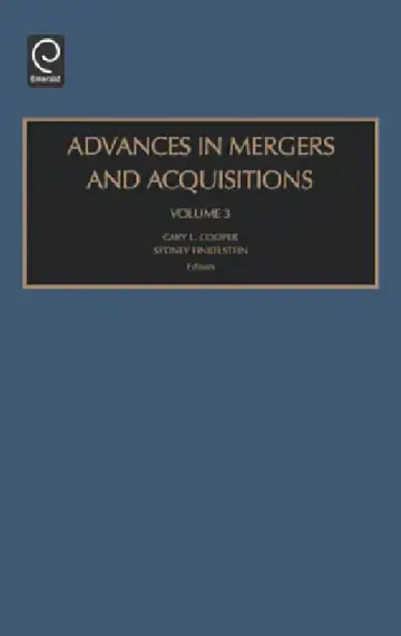 Cover of Advances in Mergers and Acquisitions