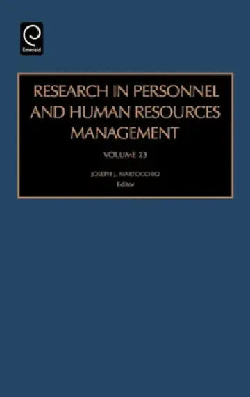 Cover of Research in Personnel and Human Resources Management