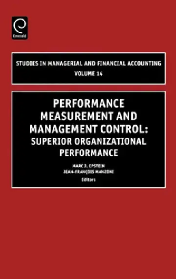 Cover of Performance Measurement and Management Control