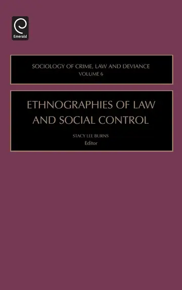 Cover of Ethnographies of Law and Social Control