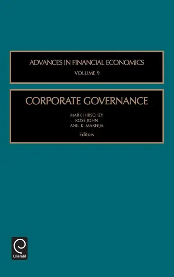 Cover of Corporate Governance