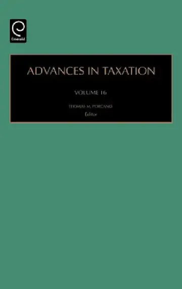 Cover of Advances in Taxation