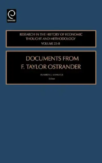 Cover of Documents from F. Taylor Ostrander