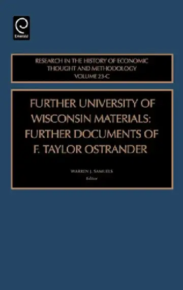 Cover of Further University of Wisconsin Materials