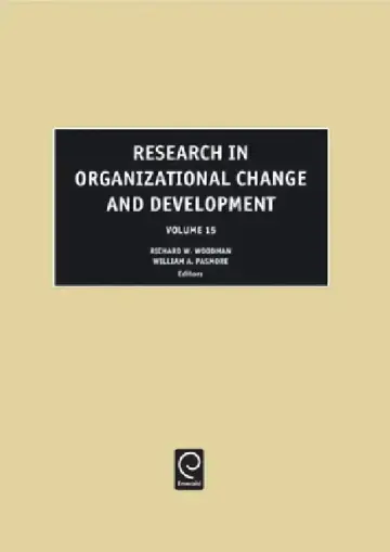 Cover of Research in Organizational Change and Development