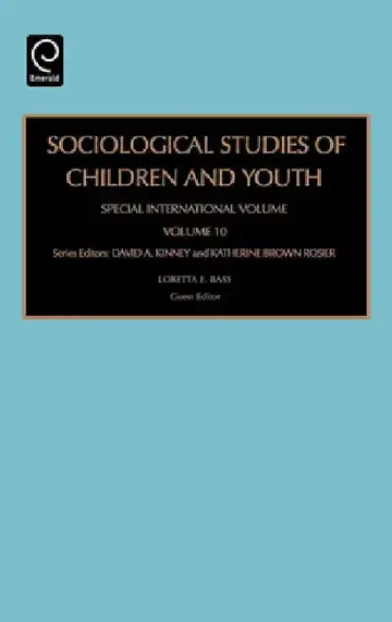 Cover of Sociological Studies of Children and Youth