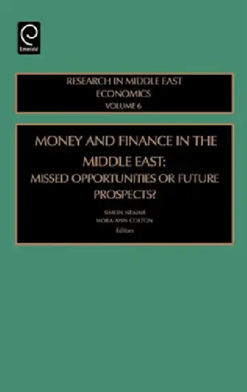 Cover of Money and Finance in the Middle East