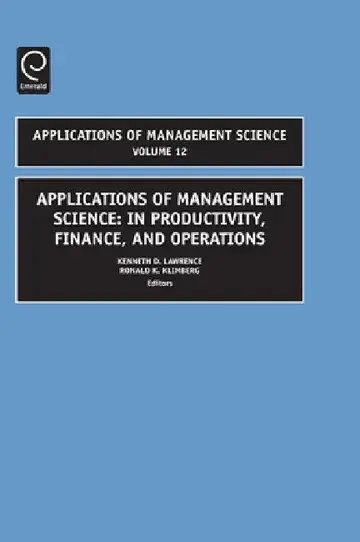 Cover of In Productivity, Finance, and Operations
