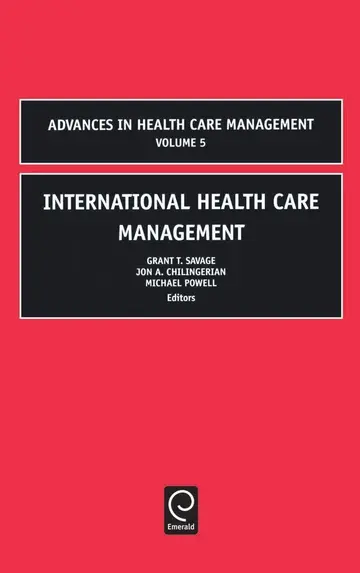 Cover of International Health Care Management