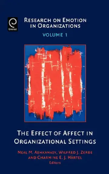 Cover of The Effect of Affect in Organizational Settings