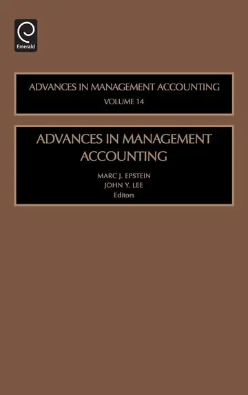 Cover of Advances in Management Accounting