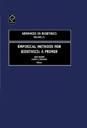 Cover of Empirical Methods for Bioethics