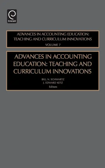Cover of Advances in Accounting Education