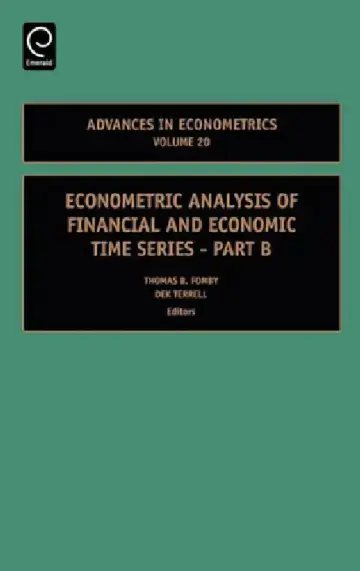 Cover of Econometric Analysis of Financial and Economic Time Series
