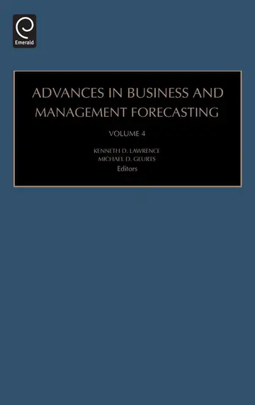Cover of Advances in Business and Management Forecasting