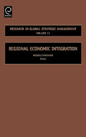 Cover of Regional Economic Integration