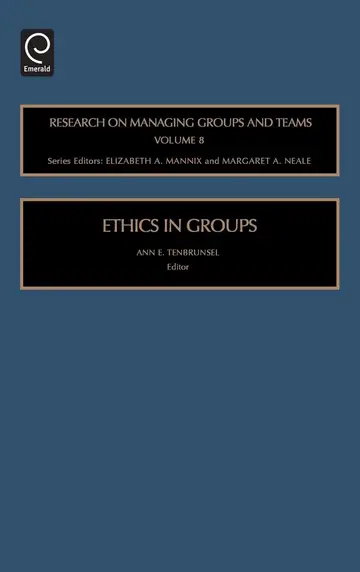 Cover of Ethics in Groups
