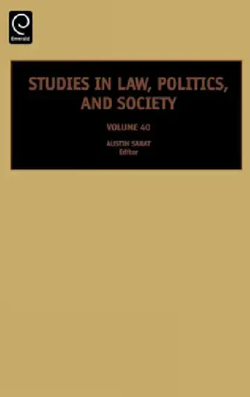 Cover of Studies in Law, Politics, and Society