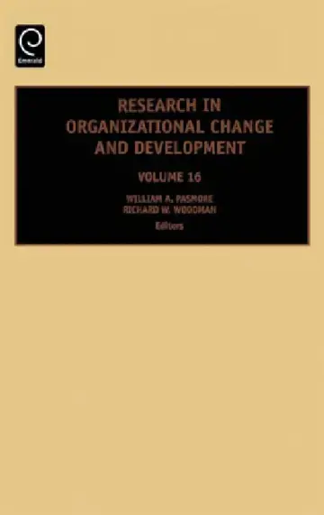 Cover of Research in Organizational Change and Development