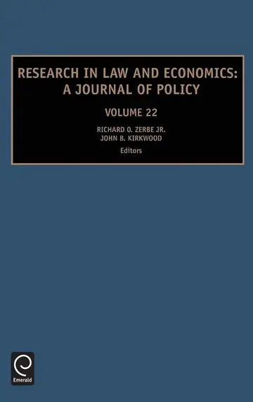 Cover of Research in Law and Economics