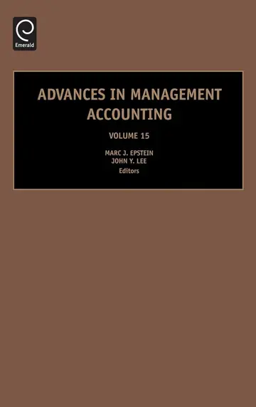 Cover of Advances in Management Accounting